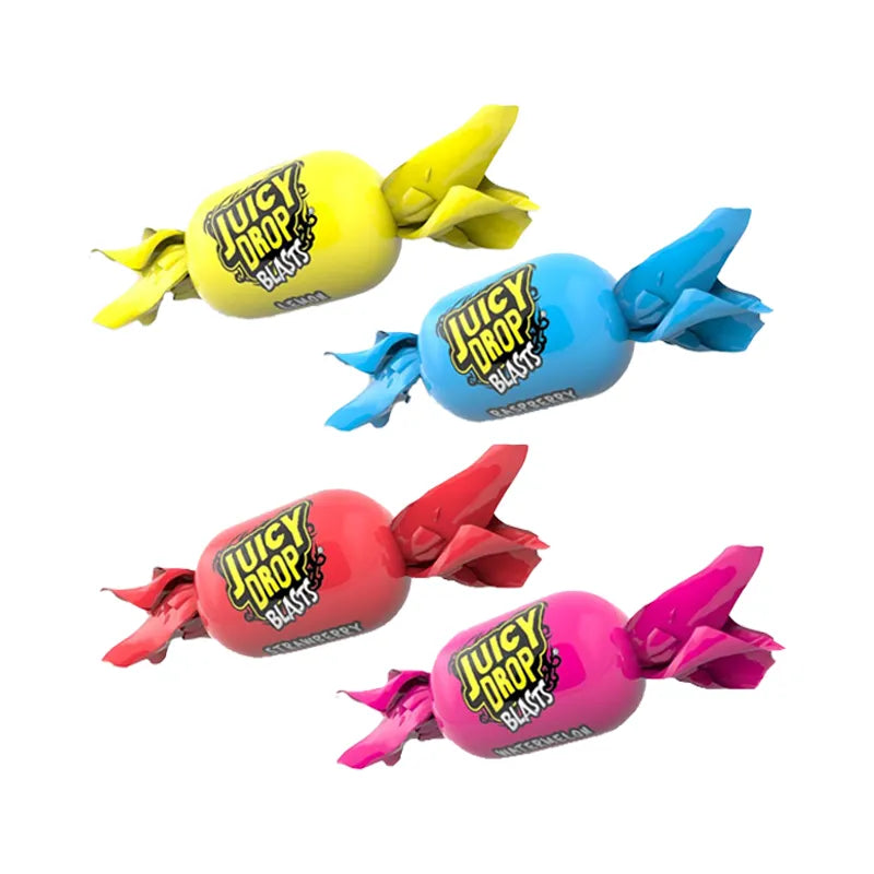 Wrapped candies in colorful paper.