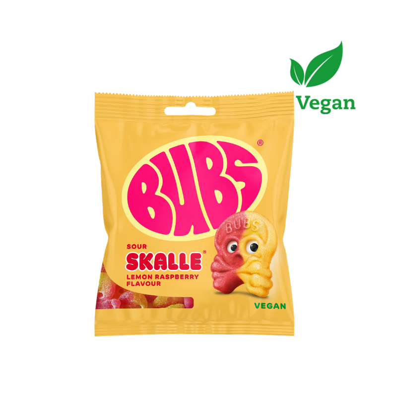 Bubs Lemon Raspberry Skull 155g