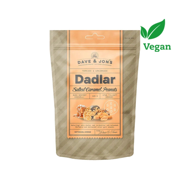 Dave & Jons Dates - Salted Caramel & Peanuts 125g