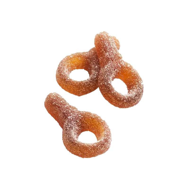 Brown sugar-coated soother-shaped jelly candy by Haribo.