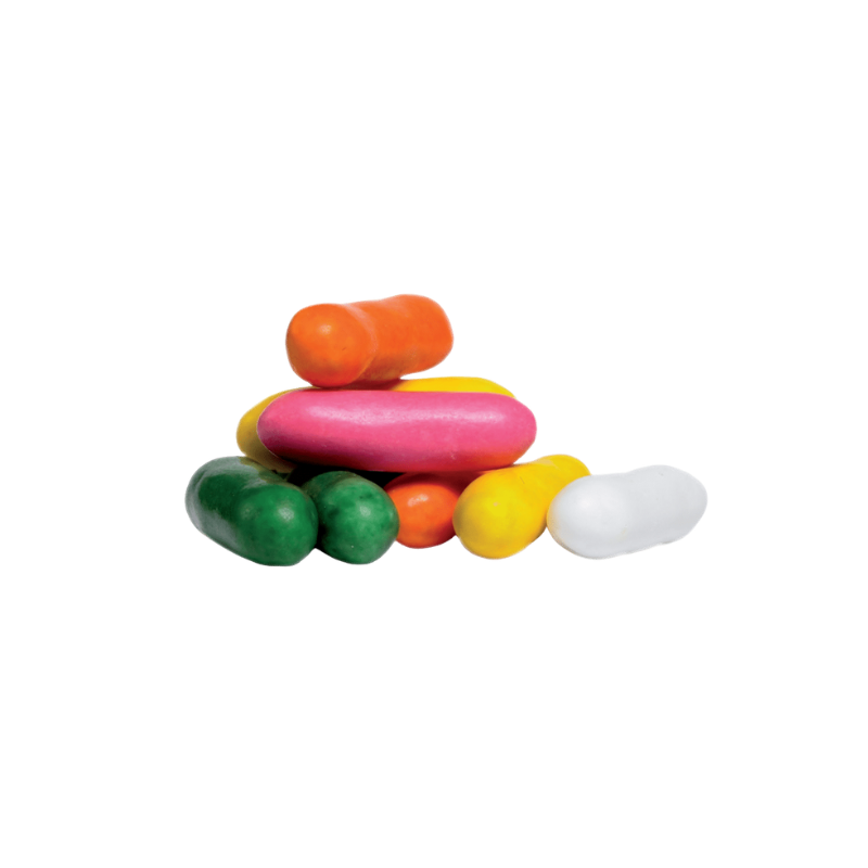 Small colorful licorice candy sticks