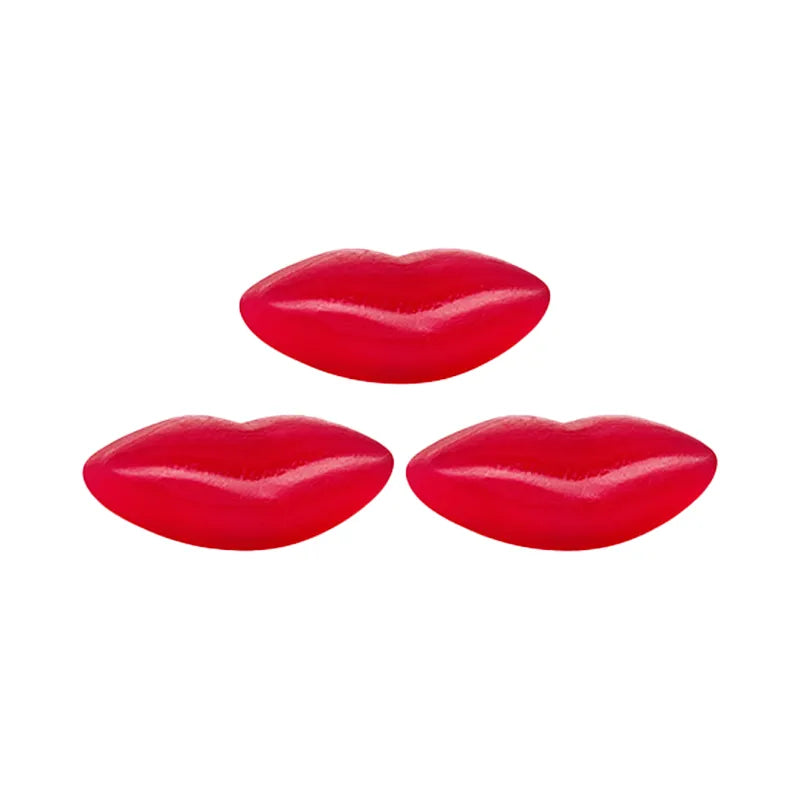 Red jelly candy shaped as lips.