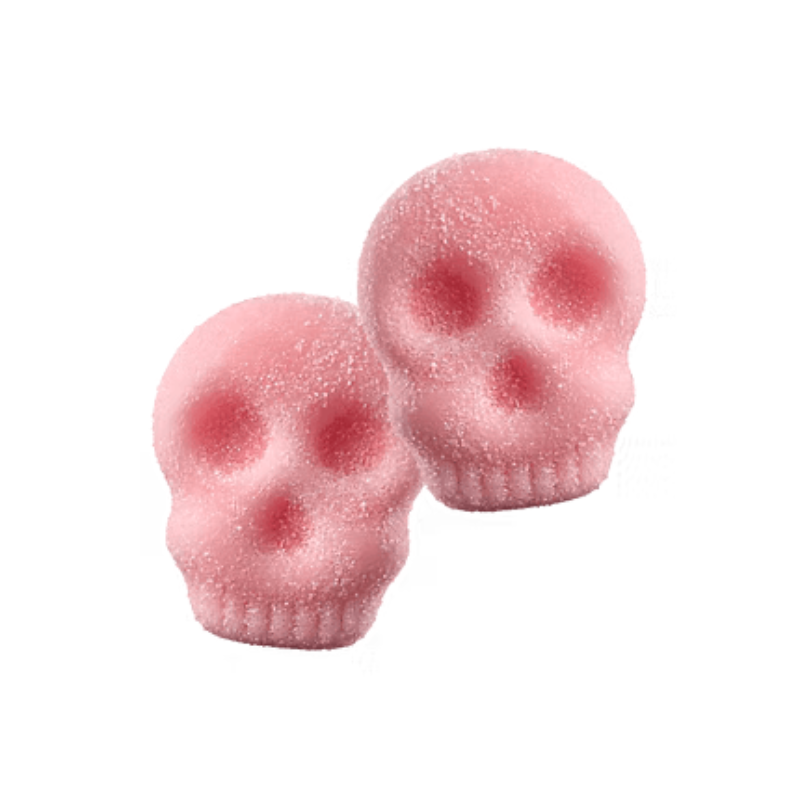 Calavera de Espuma Fresa - 50 gramos
