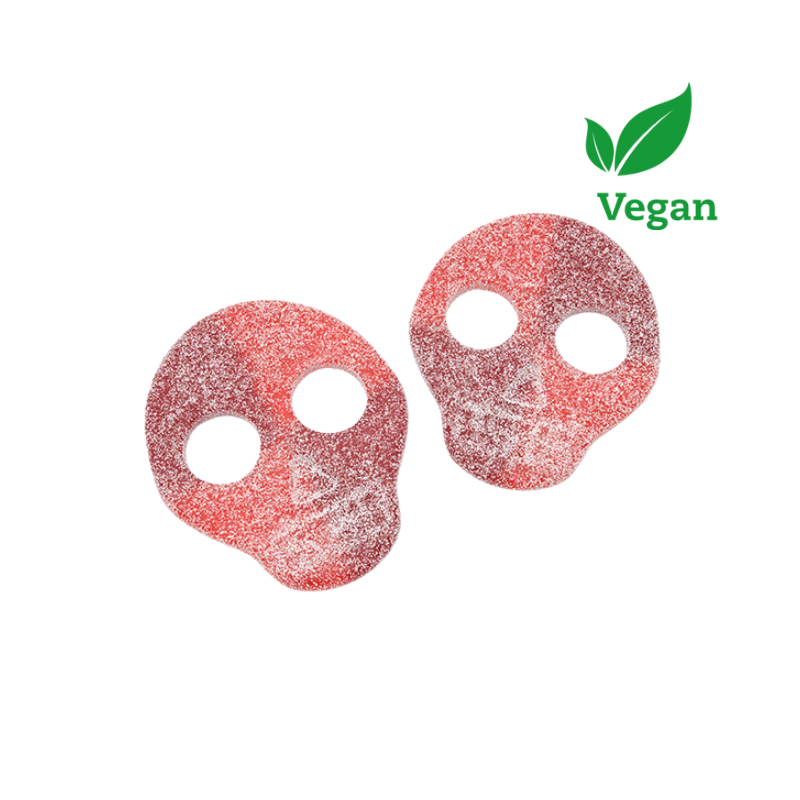 Sour Blueberry Raspberry Skulls - 50 gram