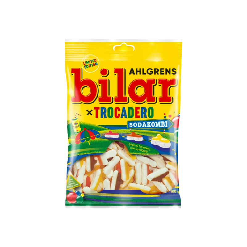 Ahlgrens Bilar Sodakombi x Trocadero 100g