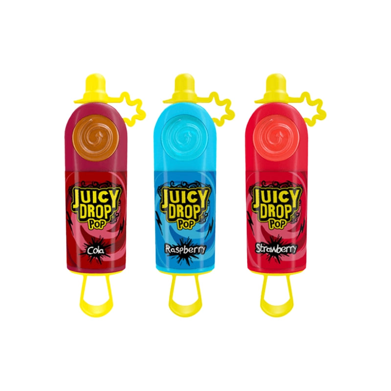 Packages in different colors with lollipop and gel candy