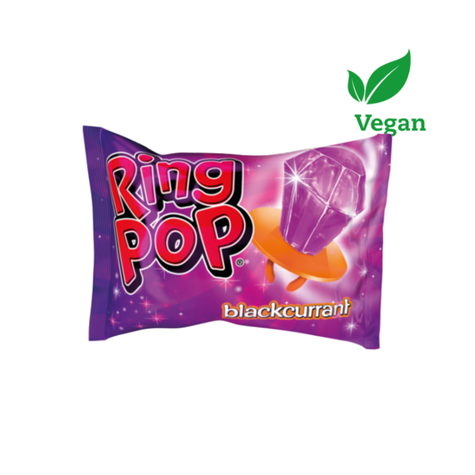 Purple package containing Ring Pop