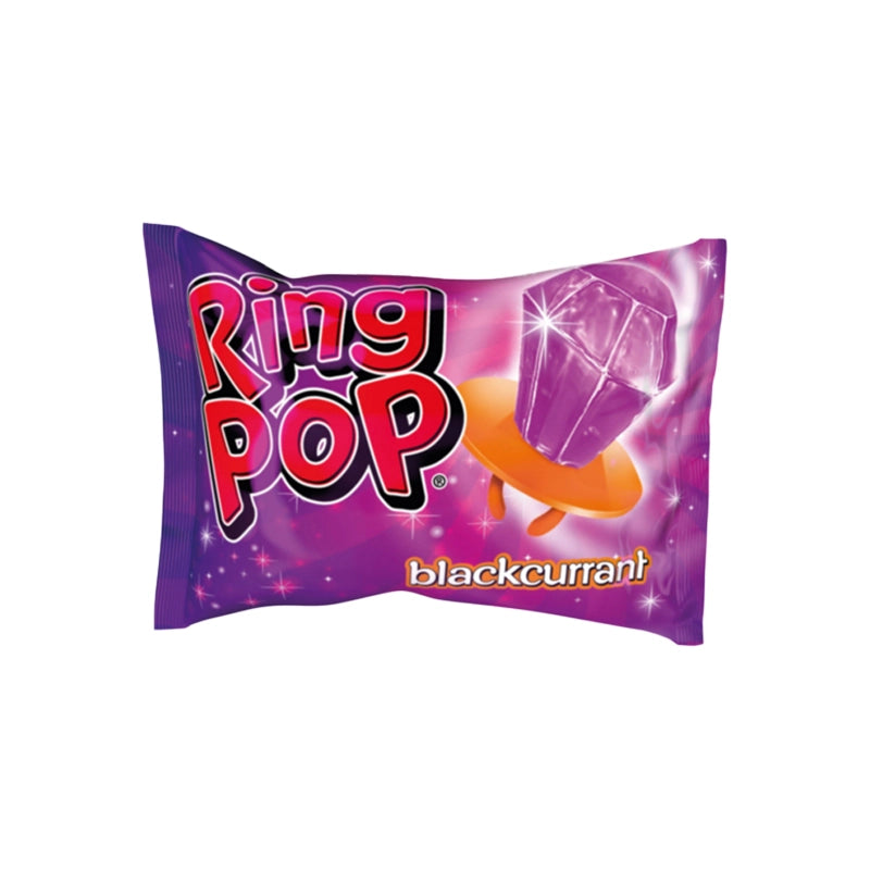 Purple package containing Ring Pop