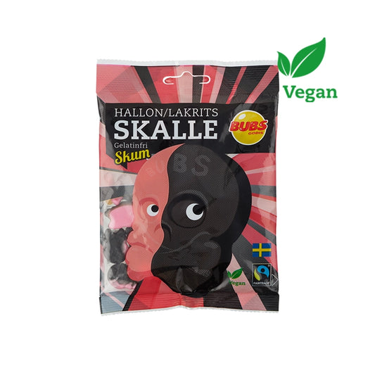 Bubs Raspberry & Licorice Foam Skull 90g