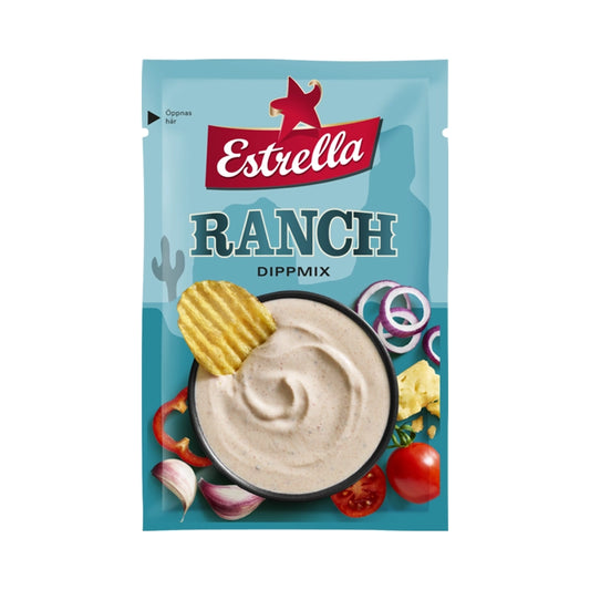 Green bag of Estrella Dippmix Ranch.