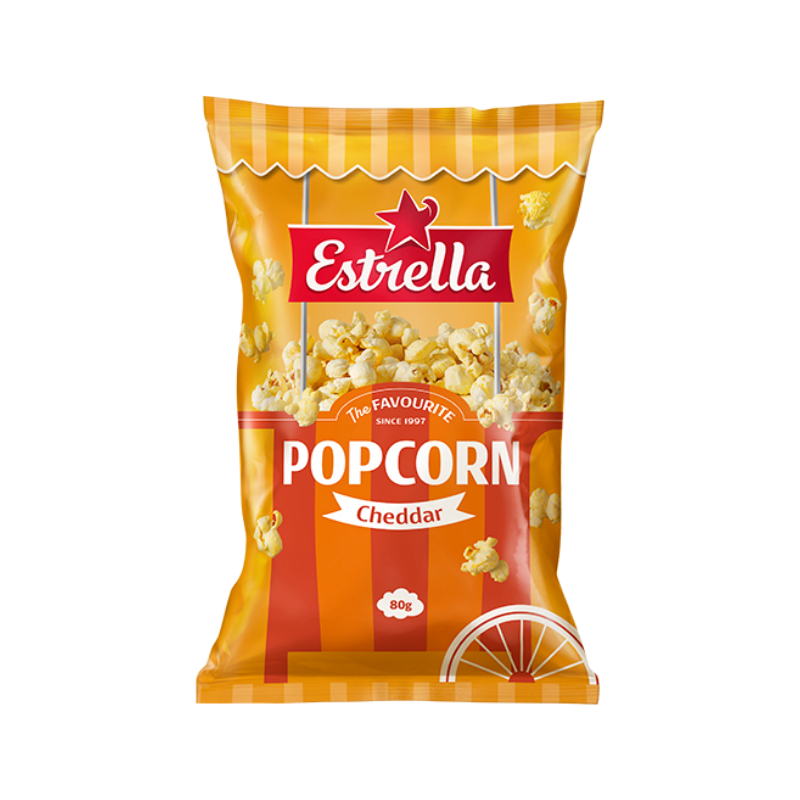 Estrella Popcorn Cheddar 80g