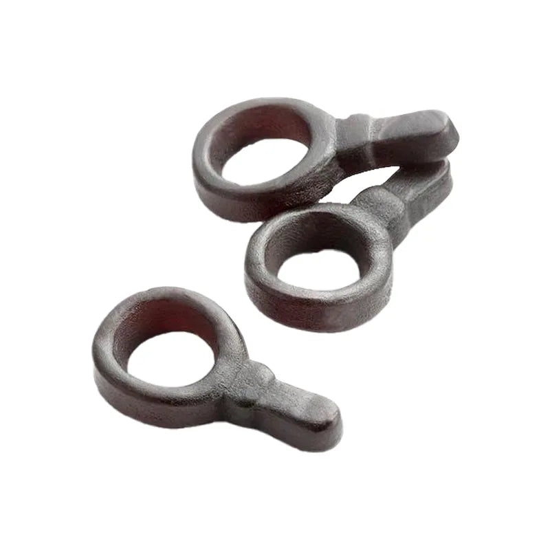 Black salt licorice soother-shaped jelly candy by Haribo.