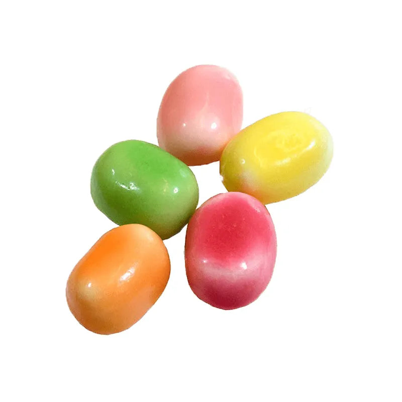 colorful ball-shaped candies with fruity flavor