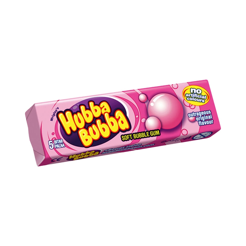 Classic bubble gum in pink wrapper