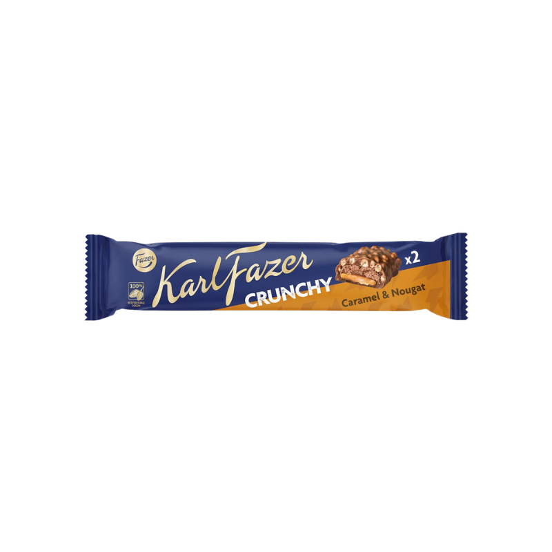 Chocolate with caramel and nougat by Karl Fazer