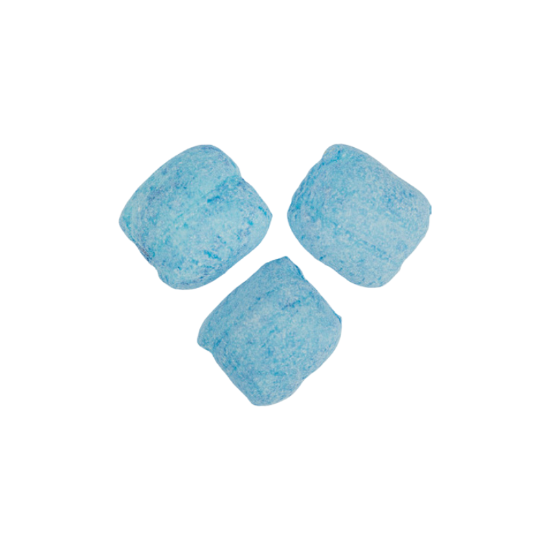 blue hard candy balls