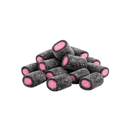 Black and pink candy tubes