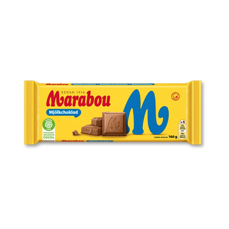 Marabou Milk chocolate bar in yellow wrapper