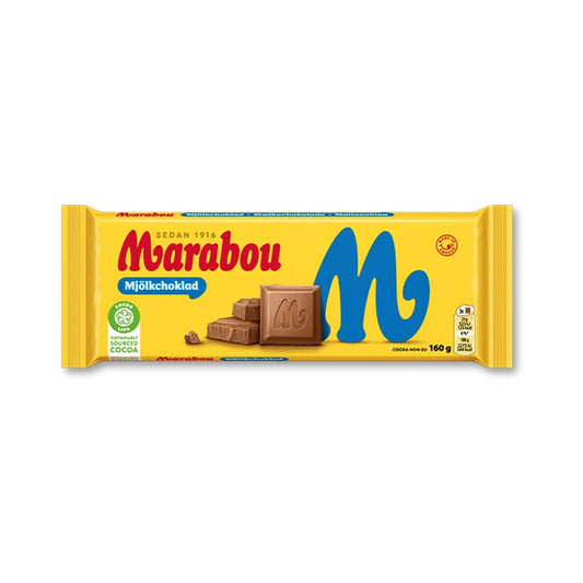 Marabou Milk chocolate bar in yellow wrapper