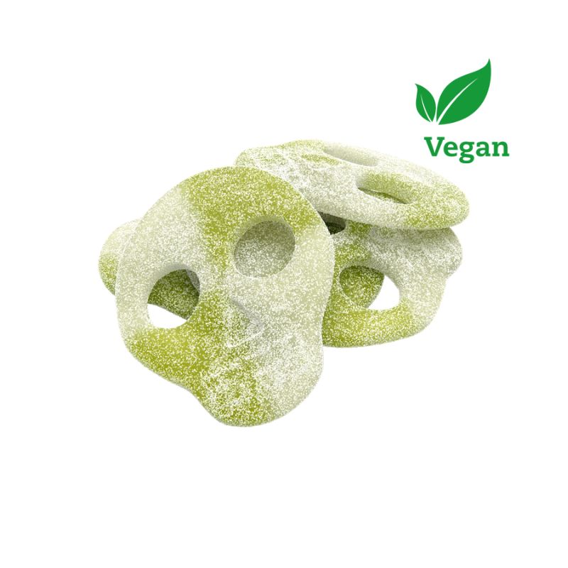 Sour Apple Skulls - 50 gram