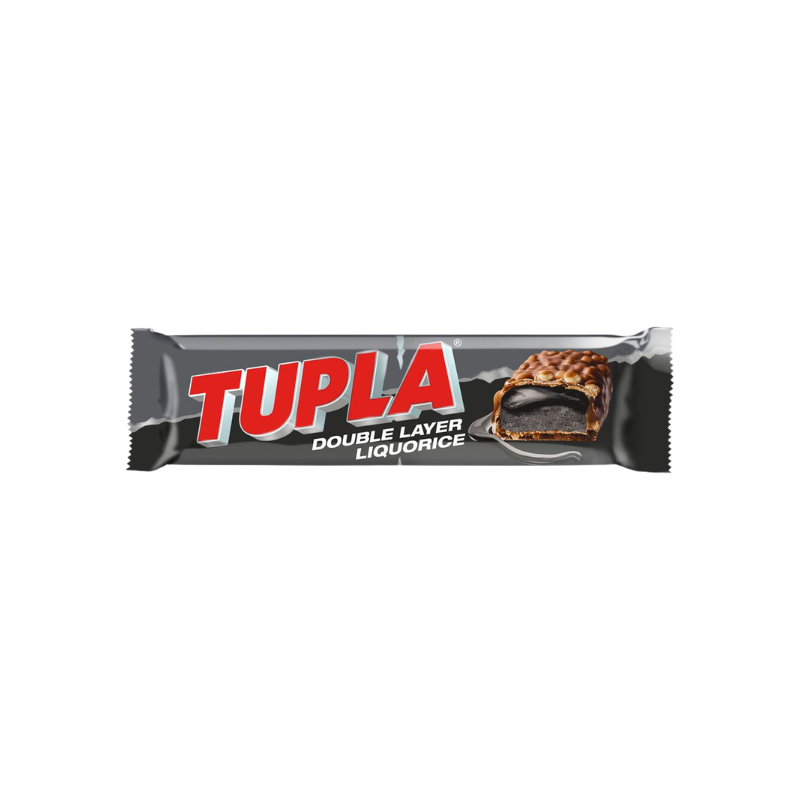 Chocolate bar with strong licorice filling by Cloetta