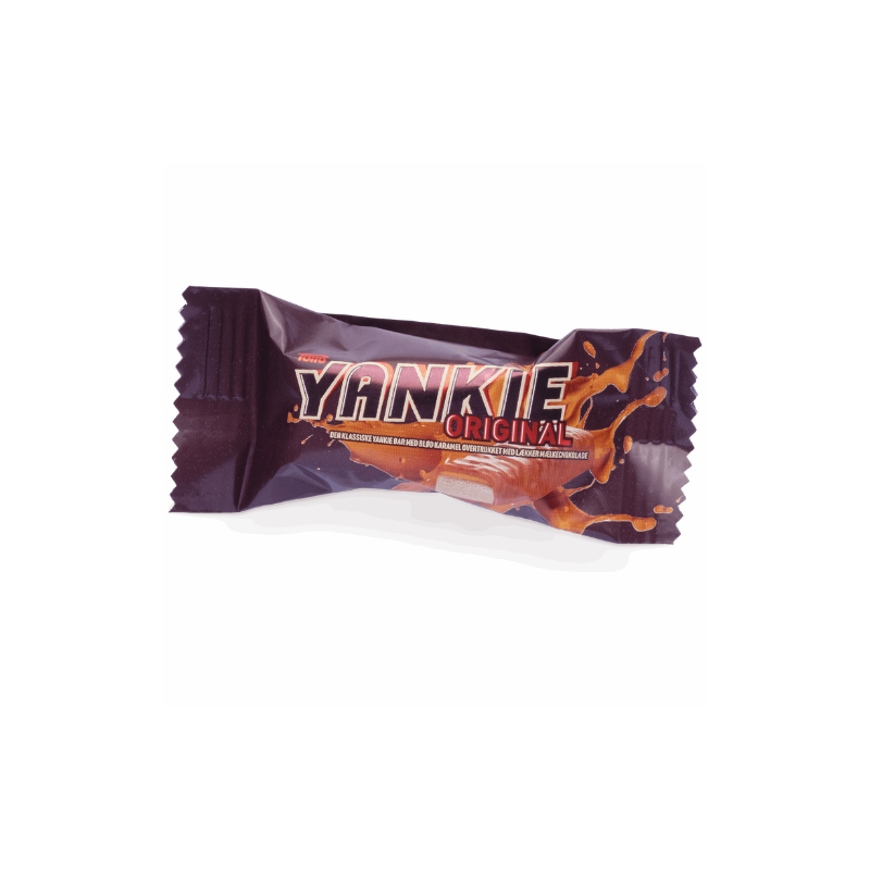 Mini Yankie chocolate wrapped in black paper by Toms